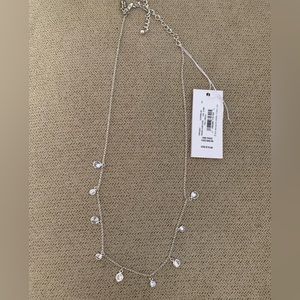 Kate Spade Full Circle Short Scatter Silver Necklace, NWT